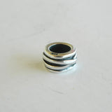 925 Sterling Silver Lines Charm Spacer