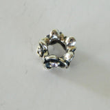 925 Sterling Silver Flower with CZ Charm Spacer
