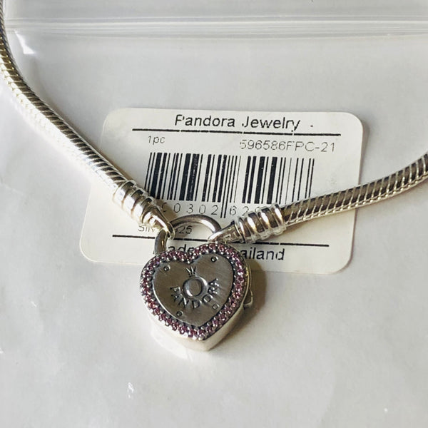 Authentic Pandora Lock Your Promise Bracelet S925 Ale NWT