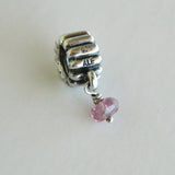 Retired Authentic Sterling Silver Tourmaline Dangle Charm 925 Ale