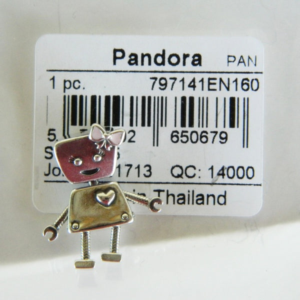 Authentic Pandora Bella Bot Sterling Silver Charm S925 Ale 797141EN160