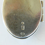 Vintage 925 Sterling Silver Amber Locket Pendant