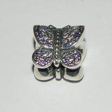 Authentic Pandora Sterling Silver CZ Charm Sparkling Butterfly S925 Ale