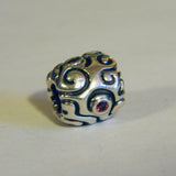 Authentic Pandora Sterling Silver Charm Red CZ Daydream S925