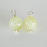Authentic 925 Sterling Silver Marble Compose Earring Charm