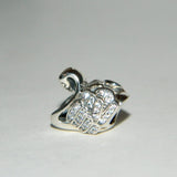 Authentic Pandora Sterling Silver CZ Charm Majestic Swan S925