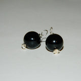 Authentic 925 Sterling Silver Black Onyx Compose Earring Charm