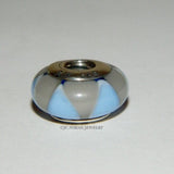Authentic Pandora Murano Glass Sterling Silver Charm Bead Captivating Blue S925