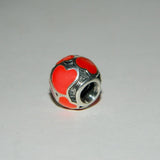 Authentic Pandora Charm Red Hot Love Hearts S925