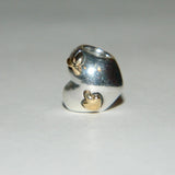 Authentic Sterling Silver Charm Love Struck 14k S925 Ale