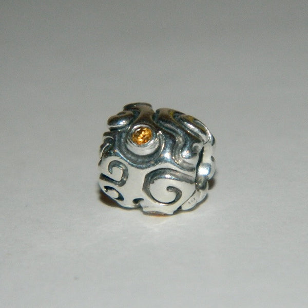 Authentic Pandora Sterling Silver Charm Yellow CZ Daydream S925 Ale